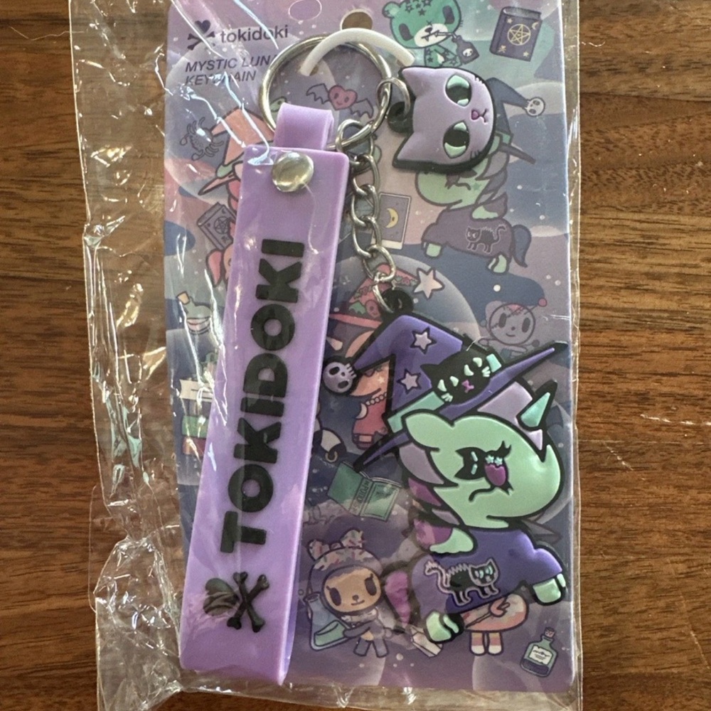 Tokidoki Mystic Luna Keychain with White Strap